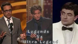 Robert Downey Jr Vs Johnny depp Vs Mr.Bean Whatsapp Status | Legends vs Ultra Legend | Awards