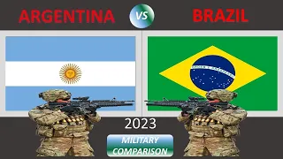 Argentina vs Brazil   Military Power Comparison 2023