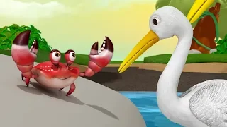 The Crane and the Crab | Stories for Kids | Moral Stories | Infobells