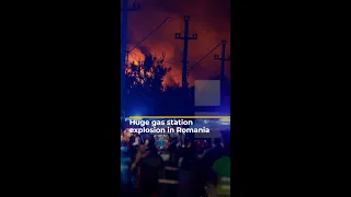 Huge gas explosion in Romania | AJ #shorts