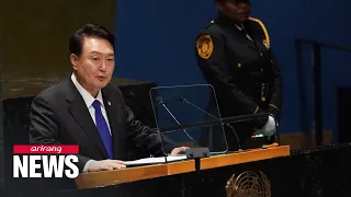 Pres. Yoon warns N. Korea-Russia arms deal is direct threat to S. Korea, Ukraine...