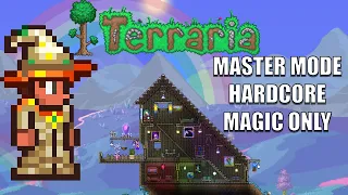 Terraria Master Hardcore Casual Play Through - Magic only - No Commentary [4K] [10/10]