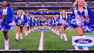 Dallas Cowboys cheerleaders pregame dance vs Jacksonville jaguars 8/12/23 (screenview)