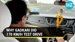 '170 km/h': Nitin Gadkari travels in speeding car to check Mumbai-Delhi Expressway | Watch