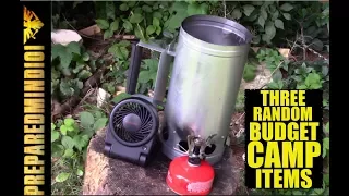 Budget Camp Stuff Part 1: Woodstove, Campstove, and a USB Fan! - Preparedmind101