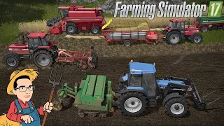 Farming Simulator 17 "od Zera do Farmera" #16 ☆ Żniwa, zbieranie, gruber i siew ㋡ MafiaSolec Team