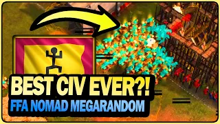 NEW CIVS are WILD in FFA Nomad Megarandom!! - Age of Empires IV