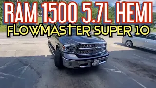 2018 RAM 1500 5.7L HEMI DUAL EXHAUST w/ FLOWMASTER SUPER 10!