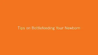 Tips on Bottlefeeding Your Newborn