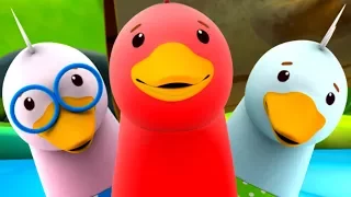 Funny Little Ducks | Ducks Song | Nursery Rhymes Songs For Children | Baby Rhymes By Little Eddie