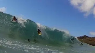 Fun shorebreak - Sandy Beach- 10-12-2013