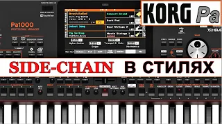 Как настроить Садчейн в стилях KORG Pa900: Side-chain effect in styles~tutorial