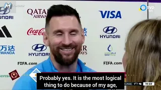 Sofi Martinez interviews Leo Messi (full interview) | World Cup Qatar 2022 [English subtitles]