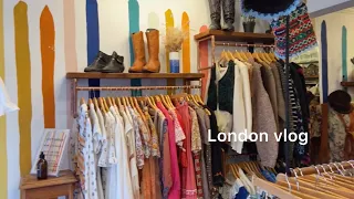 【vlog】イギリス生活 l 古着屋・和カフェ巡り I 雑貨・購入品紹介