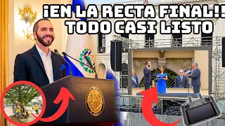 YA CASI lista LA NUEVA PLAZA/los trabajos avanzan/ 1 de junio toma de posesión/ #nayibbukele