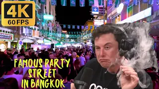 🇹🇭 Khaosan Road After Dark: Street Food, Partying, and Endless Fun 4K