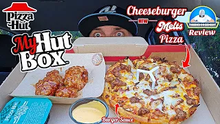 Pizza Hut® Cheeseburger Melt Pizza Review! 🍔🍕 | NEW My Hut Box | theendorsement