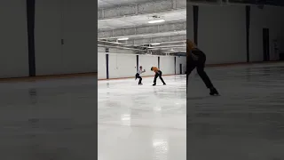 That is some serious ice skating