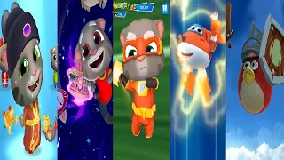 Talking Tom Gold Run 2 VS Chinese Version SONIC DASH Red Talking Tom Hero Dash Super Wings Jett Run