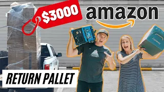 We Spent $675 On a Pallet of AMAZON Returns - Unboxing $3000 in MYSTERY Items!