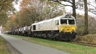 077.036-7 zieht den Kesselzug aus dem Anschluss Großenkneten zum Bahnhof am 22.11.2023