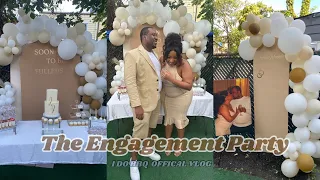 WEDDING SERIES| I DO BBQ Engagment party VLOG Part 1 : PREP & Grand entrance 🍾🤍 all white affair