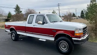 One Owner, 1992 Ford F-250 XLT 4x4 Walk-Around & Drive for Bring a Trailer