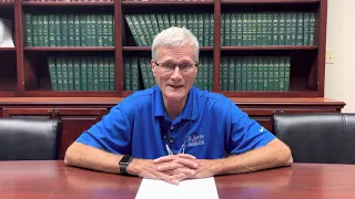 Parish President Chester Cedars gives an update on Tropical Depression #9