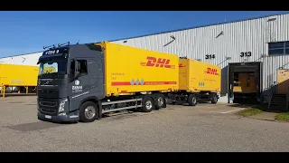 Truck Driving skills Container truck hardest truck to drive Wechselbrucke DHL GERMANY
