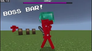 Minecraft Bedrock Boss Bar tutorial