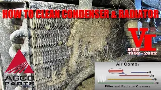 How to Clean Tractor Radiator, Condenser & Coolers with AGCO Parts Air Comb