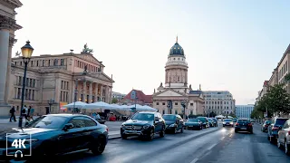 Berlin Walking Mitte, Beautiful Buildings around Gendarmenmarkt 2020 [4K] Soundscape