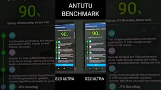 Samsung S23 Ultra vs Samsung S22 Ultra: AnTuTu Benchmark Comparison #shorts