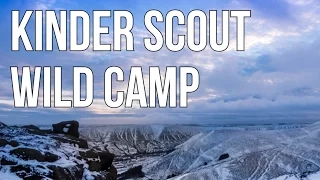 Peak District wild camp on Kinder Scout - Winter Camping in January 2017