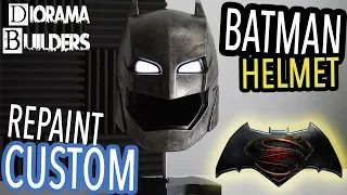 Custom Batman Helmet Armored Tech Mech Suit Repaint