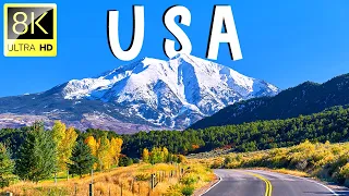 Amazing USA 🇺🇸 in 8K ULTRA HD (60 FPS) | Relaxation Film With Relaxation Music