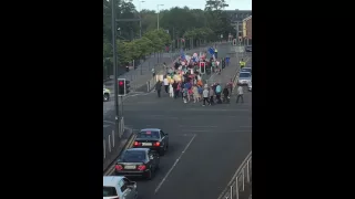 TheJournal.ie Protest at Tallaght Garda Station