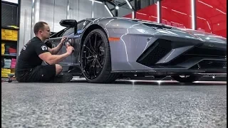 Detail BOSS: Lamborghini Aventador S Clear Bra, Ceramic Pro Coating, Paint Correction