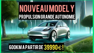 Le Tesla Model Y Grande autonomie Propulsion éligible au bonus est là ! 600km