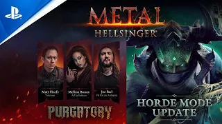 Metal: Hellsinger - Purgatory DLC and Free Horde Mode Trailer | PS5 Games