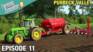 PLANTING CORN Farming Simulator 19 Timelapse - Purbeck Valley Farm FS19 Ep 11