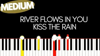 Yiruma - River Flows in You / Kiss the Rain | Medium Piano tutorial