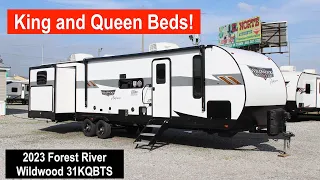 The Ultimate 2 Bedroom Travel Trailer! 2023 Forest River Wildwood 31KQBTS