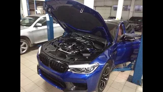 Установка выхлопной системы AKRAPOVIC: BMW M5 F90 Competition