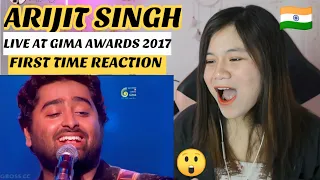 First time reaction to Arijit Singh LIVE at GIMA Awards 2017 II REACTION VIDEO