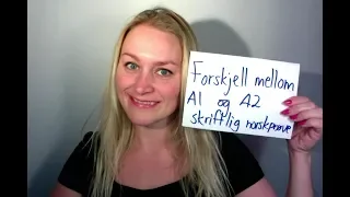 Video 436 Forskjell på A1 og A2 skriftlig norskprøve