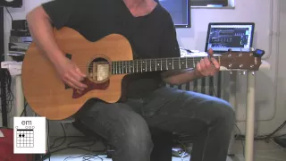"Breaking The Habit" Acoustic Guitar, original vocals, chords, Linkin Park