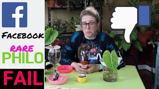 FACEBOOK PLANT UNBOXING | FAIL | RARE PHILODENDRON NODE EXPERIMENT PART 1