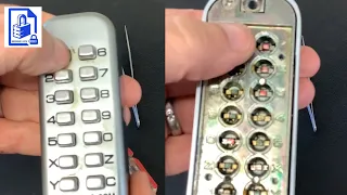 399. How to change the code on a mechanical push button digital combination door lock