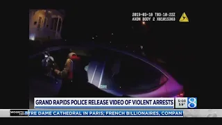 Grand Rapids police release video of violent arrests